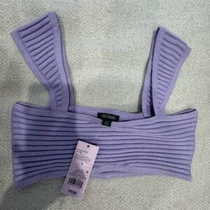 Wild Fable Light Purple Ribbed Crop Top